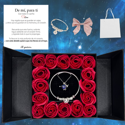 🌹16 Rosas Eternas Saturno Delux™🌠