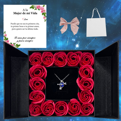 🌹16 Rosas Eternas Saturno Delux™🌠