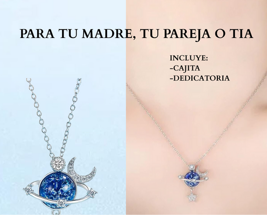 Collar de universo de estrella + dedicatoria